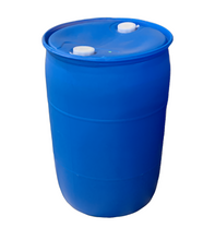 Load image into Gallery viewer, A blue food-grade 55 gallon plastic drum of hemp seed oil
