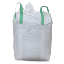 Load image into Gallery viewer, Photo of a super sack, which is a large white woven plastic bag that holds 1800 pounds.
